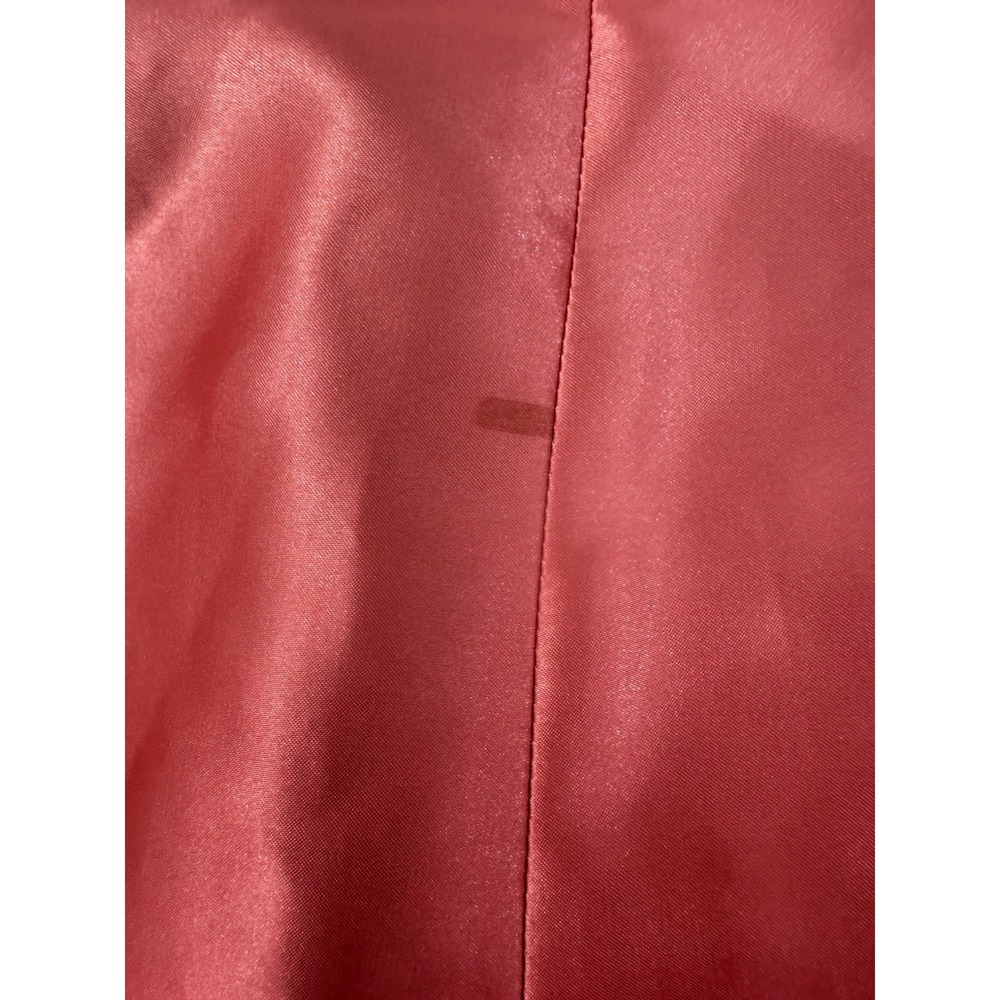 VTG Y2K Cache Red Pink Ombre Beaded Gown Dress Mesh Overlay Womens Size 4 FLAWS - Picture 11 of 16